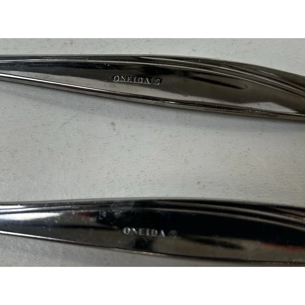 Set of 2 OneidaCraft Deluxe Stainless 